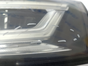 Front right headlight complete Audi Q5 80A 18-20 LED, sand, scratches