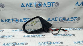 Side mirror left Lexus RX350 RX450h 16-20 15 pins, turn signal, auto-dimming, heated, BSM, white with chrome