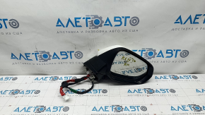 Side mirror right Lexus RX350 RX450h 16-20 15 pins, turn signal, auto-dimming, heated, BSM, white with chrome