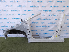 Front left quarter Toyota Prius 50 16-22 white, with central pillar