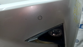 Front bumper assembly Lexus RX350 RX450h 16-19 for parking sensors, without headlight washers, white, scratches, sand, cracked mount