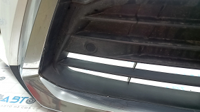 Front bumper assembly Lexus RX350 RX450h 16-19 for parking sensors, without headlight washers, white, scratches, sand, cracked mount
