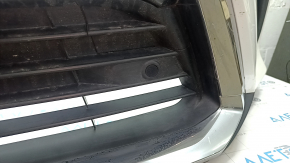 Front bumper assembly Lexus RX350 RX450h 16-19 for parking sensors, without headlight washers, white, scratches, sand, cracked mount