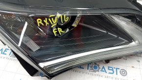 Front right headlight complete Lexus RX350 RX450h 16-19 without AFS, halogen + LED 1 lens, sand