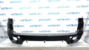 Bare rear bumper BMW X5 E70 11-13 rest, for parking sensors, black