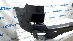 Bare rear bumper BMW X5 E70 11-13 rest, for parking sensors, black