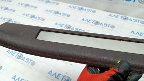 Door sill trim inner rear left Lexus RX350 RX450h 16-22 brown, with chrome, scratches, bumps, broken fastener