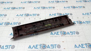 Door sill trim inner rear right Lexus RX350 RX450h 16-22 brown, with chrome, scratches