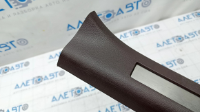 Door sill trim inner rear right Lexus RX350 RX450h 16-22 brown, with chrome, scratches