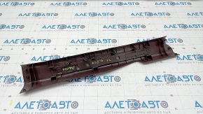 Door sill trim inner front left Lexus RX350 RX450h 16-22 brown with chrome, without backlight, scratches