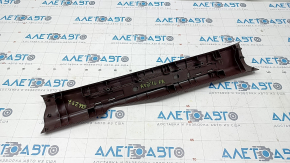 Door sill trim inner front right Lexus RX350 RX450h 16-22 brown with chrome, without backlight, scratches