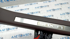 Door sill trim inner front right Lexus RX350 RX450h 16-22 brown with chrome, without backlight, scratches