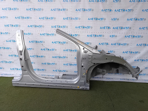 Front quarter right Hyundai Sonata 15-19 silver, with central pillar