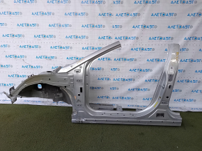 Front quarter left Hyundai Sonata 15-19 silver, with central pillar, butt
