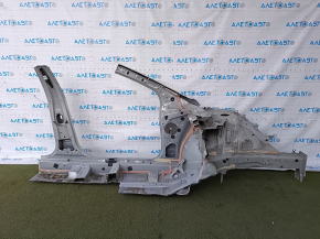 Front quarter left Hyundai Sonata 15-19 silver, with central pillar, butt