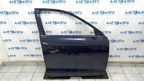 Bare front right door Audi Q5 80A 18-24 blue LX5R, dents, bump, chips