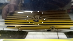 Bare front right door Audi Q5 80A 18-24 blue LX5R, dents, bump, chips
