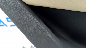 Door trim card rear left Audi Q5 80A 18-20 dark gray, with wood insert, beige armrest with insert, scratches, for cleaning