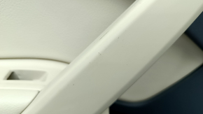 Door trim card rear left Audi Q5 80A 18-20 dark gray, with wood insert, beige armrest with insert, scratches, for cleaning
