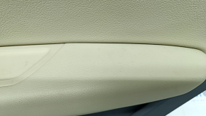 Door trim card rear right Audi Q5 80A 18-20 dark gray, with wood insert, beige armrest with insert, scratches, for cleaning