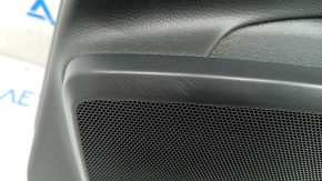 Door trim card front right Audi Q5 80A 18-20 dark gray, with wood insert, beige armrest with insert, scratches, for cleaning