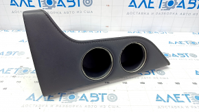 Cup holders Toyota Avalon 13-18 black leather, chrome defect, no backlight