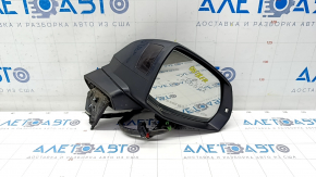 Side mirror right Audi Q5 80A 18-24 15 pins, blue, auto-dimming, turn signal, BSM, heated