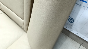 Rear row of seats 2 row BMW X5 E70 07-13 leather, beige, scratches, broken fasteners