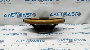 Bare steering wheel Lexus RX350 RX450h 16-22 leather brown, inserts for light wood, heated, scratches