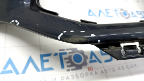 Front bare bumper left side Audi Q5 80A 18-20 blue, for parking sensors, for headlight washers, broken mount, crack, scratches