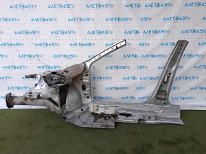 Front right quarter VW Passat b7 12-15 USA silver, with central pillar