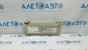Left visor Lexus RX350 RX450h 16-19 without hook, beige, under sunroof, for dry cleaning