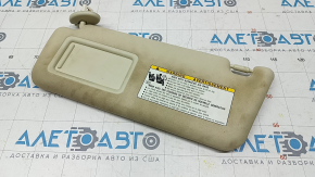 Left visor Lexus RX350 RX450h 16-19 without hook, beige, under sunroof, for dry cleaning