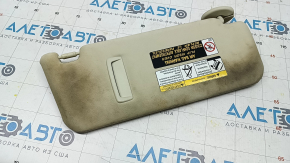 Left visor Lexus RX350 RX450h 16-19 without hook, beige, under sunroof, for dry cleaning