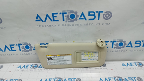 Right visor Lexus RX350 RX450h 16-19 without hook, beige, dry-cleanable