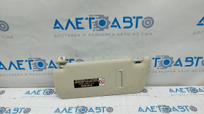 Right visor Lexus RX350 RX450h 16-19 without hook, beige, dry-cleanable