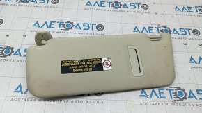 Right visor Lexus RX350 RX450h 16-19 without hook, beige, dry-cleanable