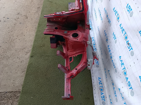 Front quarter left Hyundai Elantra AD 17-18 red, with central pillar