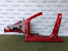 Front quarter left Hyundai Elantra AD 17-18 red, with central pillar