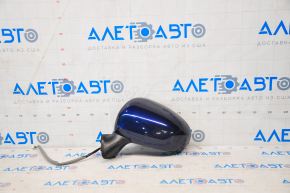 Side mirror left Toyota Prius 30 10-15 4 pins, blue 8S6