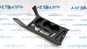 Overlay on the center console cup holder Hyundai Sonata 15-17 gray, worn, broken mount