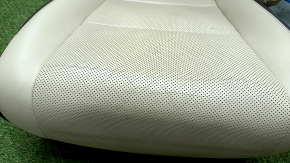 Passenger seat Lexus RX350 RX450h 16-19 with airbag, electric, heating, ventilation, leather beige + brown, perforation, micro-cracks