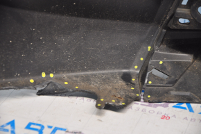 Front bumper bare Toyota Prius 30 13-15 rest, blue 8S6, dented, broken mount, tear