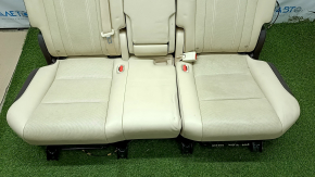 Rear row of seats 2 row Lexus RX350 RX450h 16-19 with airbag, mechanical, beige + brown leather, tears, scratches, dry cleaning
