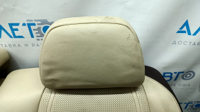 Rear row of seats 2 row Lexus RX350 RX450h 16-19 with airbag, mechanical, beige + brown leather, tears, scratches, dry cleaning