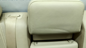 Rear row of seats 2 row Lexus RX350 RX450h 16-19 with airbag, mechanical, beige + brown leather, tears, scratches, dry cleaning