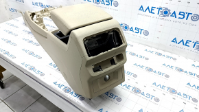 Central console armrest and cup holders Audi Q5 80A 18-24 beige, dry cleanable