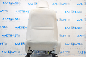 Passenger seat Toyota Prius 30 10-15 with airbag, mechanical, beige velour, dry-cleanable, worn, broken headrest mount