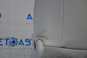 Passenger seat Toyota Prius 30 10-15 with airbag, mechanical, beige velour, dry-cleanable, worn, broken headrest mount