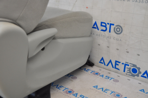 Passenger seat Toyota Prius 30 10-15 with airbag, mechanical, beige velour, dry-cleanable, worn, broken headrest mount